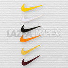 Embroidered Swoosh Iron On Patches Embroidery Patches In Multi Colors 2 5  Size