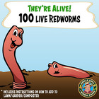 Uncle Jim s Worm Farm 100 Count Red Wiggler Worms Mix For Garden Soil Or Fishing