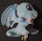 Neopets 25th Anniversary Shoyru Plush Unused Code Light Blue Stuffed Toy Read