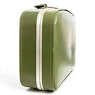 Vintage Avocado Green Suitcase Hard Case Luggage No Keys 16 5x11 5x5 5 