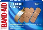 100 Band-aid Flexible Fabric Adhesive Bandages Wound Cut First Aid All One Size