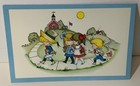 Vintage 1969 Joan Walsh Anglund Postcard    fall    Kids Going Back To School Walk