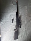Black Spring Airsoft Rifle With Scope And Magazine