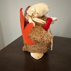 Dan Dee Thanksgiving Turkey Plush Eat More Chicken Chef Hat 8 Inch Holiday Decor