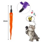 Interactive Cat Toys Retractable Wand Toy And Feather Toy Refills For Indoor Cat
