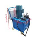 Double Head Hydraulic Riveting Machine  with Wheel 65kn Working Thrust 220v 1 1kw