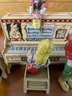 Vintage 1945 Unique Art Li l Abner Dogpatch Band Tin Windup Toy Works