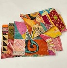 Wholesale Lot Of 12 Pcs Vintage Kantha Kitchen Towels Table Decor 100  Cotton   