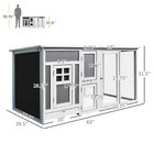 63  Chicken Coop Hen House Outdoor Backyard Poultry Cage Rabbit Hutch With Run
