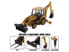 Cat 420 Xe Backhoe Loader W  Work Tools 1 64 Scale Model - Diecast Masters 85765