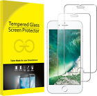 3 Pack For Phone 6 7 8 Full Cover Clear 9h Tempered Glass Screen Protector