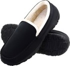 Men s Memory Foam Moccasin Slippers Warm Plush Indoor Outdoor House Shoes Gift
