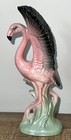 Vintage Norcrest Ceramic Flamingo Pottery Lusterware Iridescent Japan Mcm