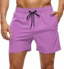 Men s Quick-dry Swim Trunks  Beach Shorts With Zipper Pockets   Mesh Lining