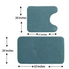 Madeals Memory Foam Bathroom Toilet Rug Set 4 Piece With Toilet Lid Cover And Ta
