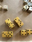 Vintage Dice Lot Bakelite Translucent Wood Butterscotch Mixed Lot 93