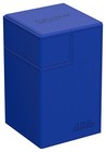 Ultimate Guard Flip N Tray 100  Blue Xenoskin Monocolor Deck Case Card Box Ccg