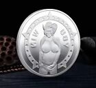 Silver You Win You Lose Sexy Lady Heads Tails Challenge Token Coin