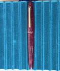 Esterbrook Estie Oversize Fountain Pen  Sparkle Garnet  Chrome Trim  Med Nib