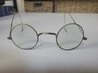 Antique Vintage Round Wire Rim Frame Glasses Gold Tone Eyeglasses