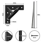 30  Hairpin Table Legs 4pcs Coffee Desk Legs With Rubber Floor Protectors Hea   