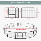 Heavy Duty 16 Panel Metal Cage Crate Pet Dog Exercise Fence Playpen Kennel Usa