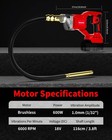 Cordless Concrete Vibrating Tool Compatible With Milwaukee 18v Battery  600w Pow