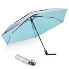 43  Travel Umbrella - Ultralight  Compact  Uv Protection  Automatic  Double Cano