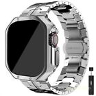 Stainless Steel Strap Band tpu Cover Case For Apple Watch Ultra 2 49 10 9 8 7 65