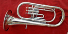 Baritone Marching Band Horn Musical Instrument Silver Chrome Polish