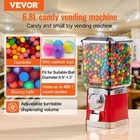 Vevor 17 h Gumball Machine Vending Coin Bank Vintage Candy Dispenser Pc Red