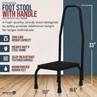 Dynarex Foot Stool - Heavy Duty Step Stool For Adults Seniors Children - Silv   