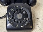 Vintage Mcm 1957 Bell System Western Electric Telephone Desk Rotary Phone Black