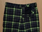 Nike Golf Dri-fit Plaid Golf Shorts Mens 34 Black Green Performance Stretch