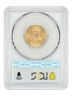 1861  5 Pcgs cac Ms61 - Liberty Head  5 - Civil War Era Issue
