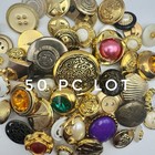 50 Best Premium Mixed Lot All Kinds Of Gold   Antique Gold Buttons All Sizes