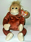 Ty Beanie Baby - Schweetheart The Monkey 8 5  New Mwmts Plush Stuffed Animal Toy