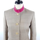 Stajan 100  Silk Janker Womens Size 38 M Gray Pink Trachten Jacket Blazer