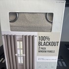 100  Blackout Panel Pair By Piper 52   x84    Magnetic Closure  2 Pack Brown