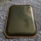 Gingham Metal Serving Tray Vintage Red White Picnic Summer Checkered