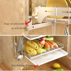3 Tier Wall Mounted Dish Drying Rack Stainless Steel Kitchen Organizer