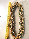Handmade Hawaiian Fabric Flower Lei -4hrs Of Handwork
