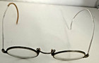 Antique Victorian Round Wire Rim Spectacles Cable Temple Glasses Steampunk
