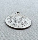 Antique Silver Love Token Coin Engraved Initials A F M Seated Liberty Dime 1875