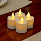 Luminara Flameless Tea Lights Led Votive Candles Timer Battery Included Ivory 4