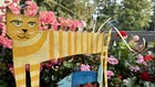Acme Animal Cat Menorah 2 Hanging Fish Hand Painted Metal Hanukkah Canada 12in