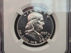 1957 Proof Franklin Half Dollar 50c Ngc Pf68       star    Gorgeous Coin See Pics