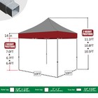 Eurmax 10x10 Ez Pop Up Canopy 10x10 Outdoor Party Camping Tent Instant Shade