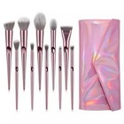 10 Pcs Makeup Brush Set With Case  Soft Makeup Brush