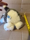 Vintage Dakin Puppy Dog Plush Gray White Floppy Ears Stuffed Animal